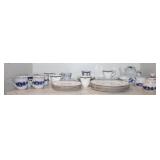 45pcs Prinestow Blue/White China Lot