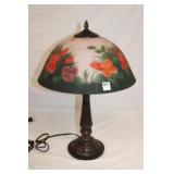 Dale Tiffany style rose dome hand painted