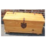 Pine Trunk w/ wrought iron hardware 17' x 39' x 17