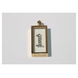 14kt ywllow gold diamond Pendant by the Fine