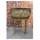 Antique French Brass Jardiniere 19th Century