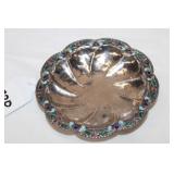 Antique Russian Sterling w/ cloisonne Enamel Bowl