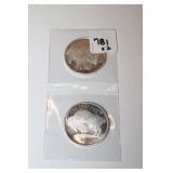 2002, 2015 1 troy ounce .999 fine silver Buffalo