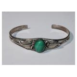 .925 Sterling Navtive American Cuff Bracelet with