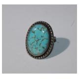 Navajo Sterling Native American Ring that features