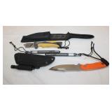 4pc Nedfoss Survival Knife, Quarrow Fishing/Bait