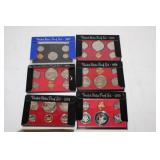 6 - US Proof Sets including; 1972, 1973, 1974,