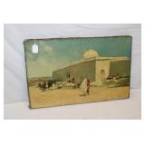19th Century Oil on Canvas Middle Eastern