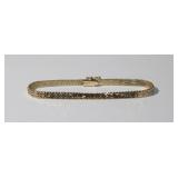 14 kt gold Fancy Link 7in. Bracelet