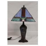 Tiffany Studios style lamp wheat base w/ antique