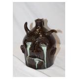 Devil Head Jug by Marvin Bailey 8.25'