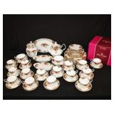 74pcs Royal Albert Old Country Rose China,