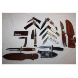 11pcs Vintage Collector Knives, Japan, USA USS