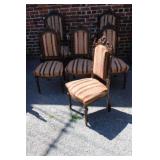 Set of 6 Walnut Rococo Revival Chairs,