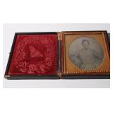 Sergeant in The Confederate Army Tin Type Photo