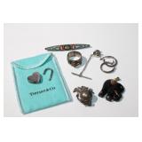 Sterling Silver Lot: Tiffany & Co. Pendant,