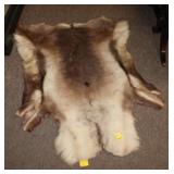 Scandinavian Reindeer Hide Rug approx 56'