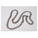 20' 14kt white gold Link Necklace Italy