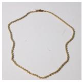 14.5' 14kt Yellow Gold Rope Necklace