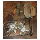 USMC WWII Multi snap belt, WWII Entrenching