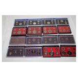 6 US Proof Sets; 1970 W/40% Silver Half, 1971,