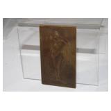 Antique Art Nouveau Bronze Nude plaquette