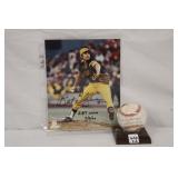 2pc lot; Bert Blyeven w/ event card in person and