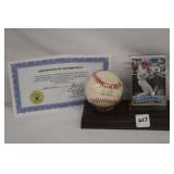 Scott Rolen w/ COA and card