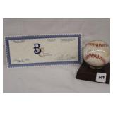 Ernie Banks HOF 77 w/ certificate #200100114