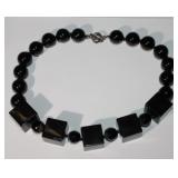 Large Black Spinel Necklace