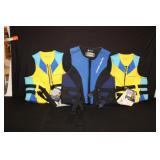 3pc Life Vest (2 new and 1 used)