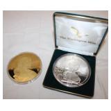 2pc .999 Fine Silver 4 troy ounce silver round