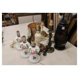 9 pc. Vintage Lamp Lot (1 pair + a triple)