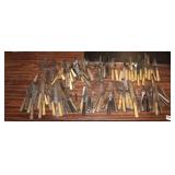 WWII Untensils with wood and bone handles