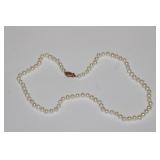 14kt Pearl Necklace 18'