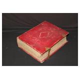 1868 Martin Luther's Bible, 11.5in x 9.5in x 3.5in