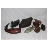 9pc Various Duck Decoy, carved, etc