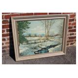Oil on Canvas signed Bruce Mitchell 29.5' x 35.5'