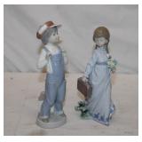 2pcs Lladro Porcelain 'Boy from Madrid' 8.75in &