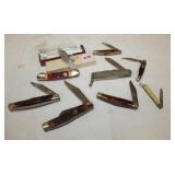 9pcs Camihhus Pocket Knives 73,78,71,177, US1974