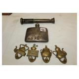 4pcs Set of Vintage Brass Teapot Hooks, Sterling