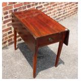 Antique One Drawer Dropleaf Table