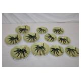 11 Tahiti Pattern bowls by Continential Kilns