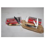 2pc Case Knives in boxes; 52032 SS Stag &