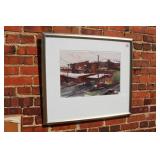Pike Sullivan Watercolor 'Downtown Street Scene'