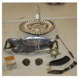 Assorted Vintage Tray, Lion head covers,