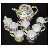 8pc Cole Pottery; teapot, 7 cups Sanford NC