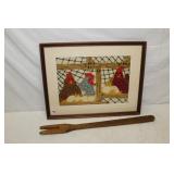 Chicken Needlework & Fork