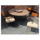 Mid-Century Modern 6pcs Table & Chairs
