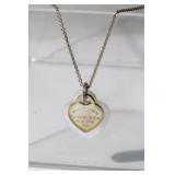 .925 Gold tone Tiffany & Co. signed Pendant